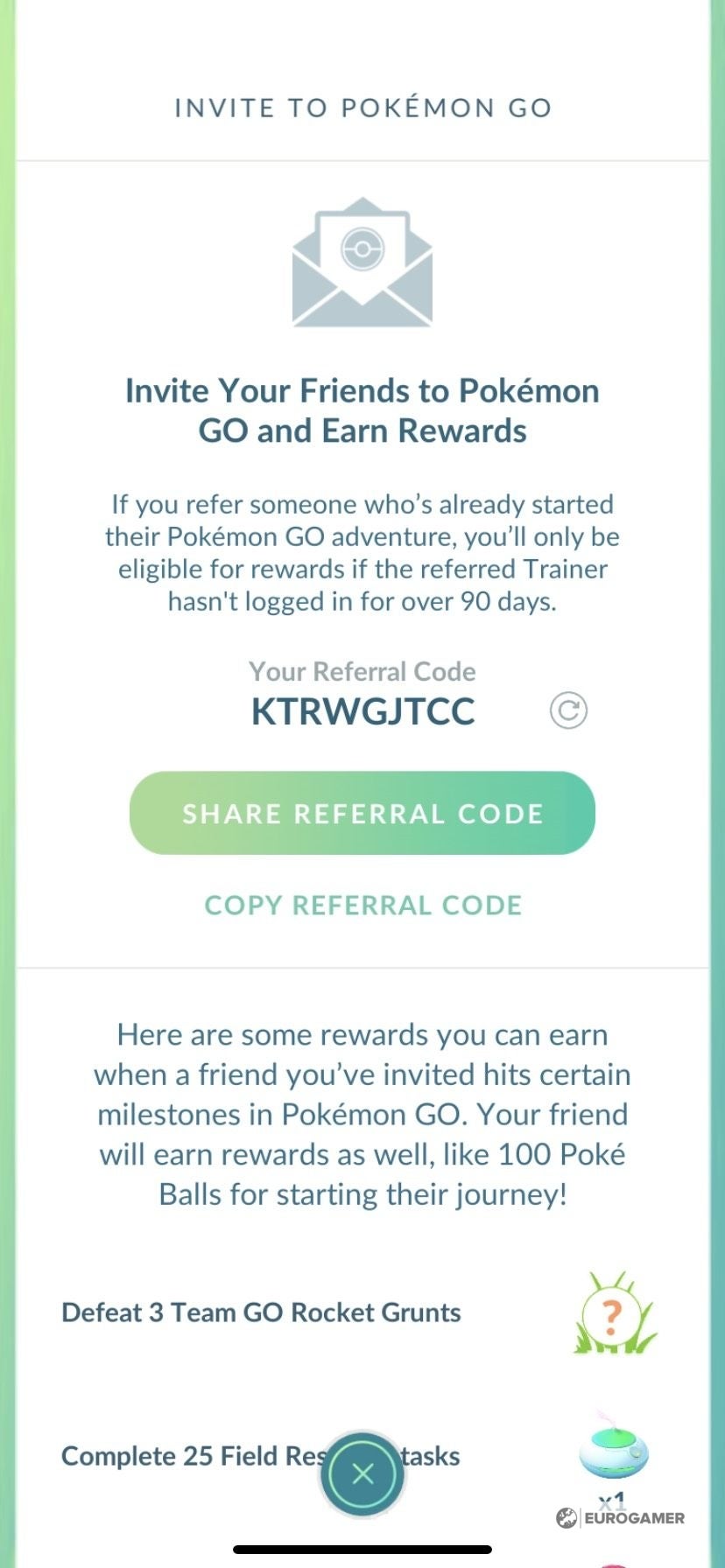 Pokémon Go Referral Program Rewards and how to find and use Referral